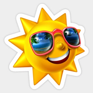 Happy Sun Sticker